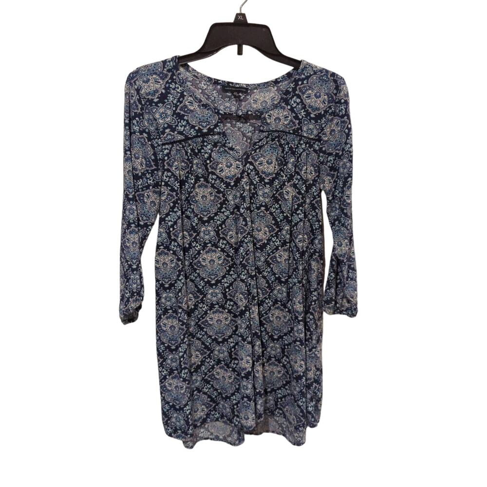 American Eagle Print Dress, Blue, S
